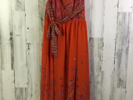 Dress Casual Maxi By Maeve In Orange, Size: M For Sale