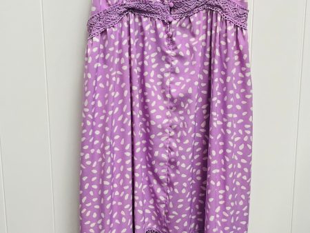 Dress Casual Maxi By White Birch In Purple & White, Size: 2x Online Sale