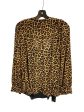 Top Long Sleeve By Michael By Michael Kors In Animal Print, Size: Xl Discount