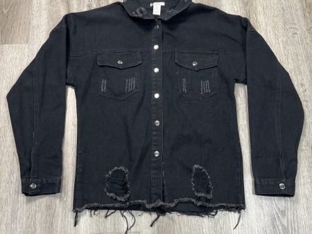 Jacket Denim By Esley In Black, Size: S Cheap