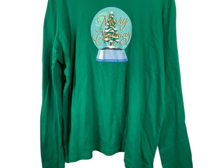 Top Long Sleeve By Kim Rogers In Green, Size: Xxl For Sale