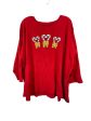 Top Long Sleeve By Kim Rogers In Red, Size: 3x For Sale