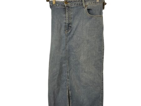 Skirt Maxi By Rachel Zoe In Blue Denim, Size: 14 For Discount