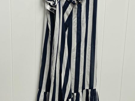 Dress Casual Maxi By Anthropologie In Blue & White, Size: Xl Online now