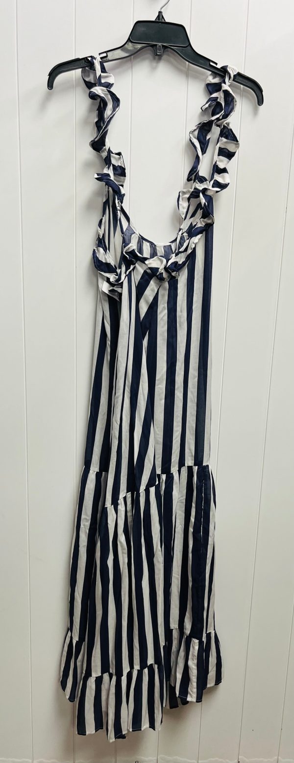 Dress Casual Maxi By Anthropologie In Blue & White, Size: Xl Online now